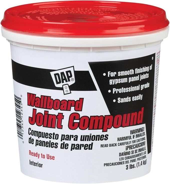 DAP White All Purpose Joint Compound 3 lb provides a smooth, crack-resistant finish for gypsum panel joints. -10740131 DAP White All Purpose Joint Compound 3 lb provides a smooth, crack-resistant finish for gypsum panel joints. -10740131