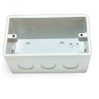 2 x 4 Inch Electrical Switch Box – Durable PVC Surface Box for Switches & Sockets - STRATAAU3003 2 x 4 Inch Electrical Switch Box – Durable PVC Surface Box for Switches & Sockets - STRATAAU3003