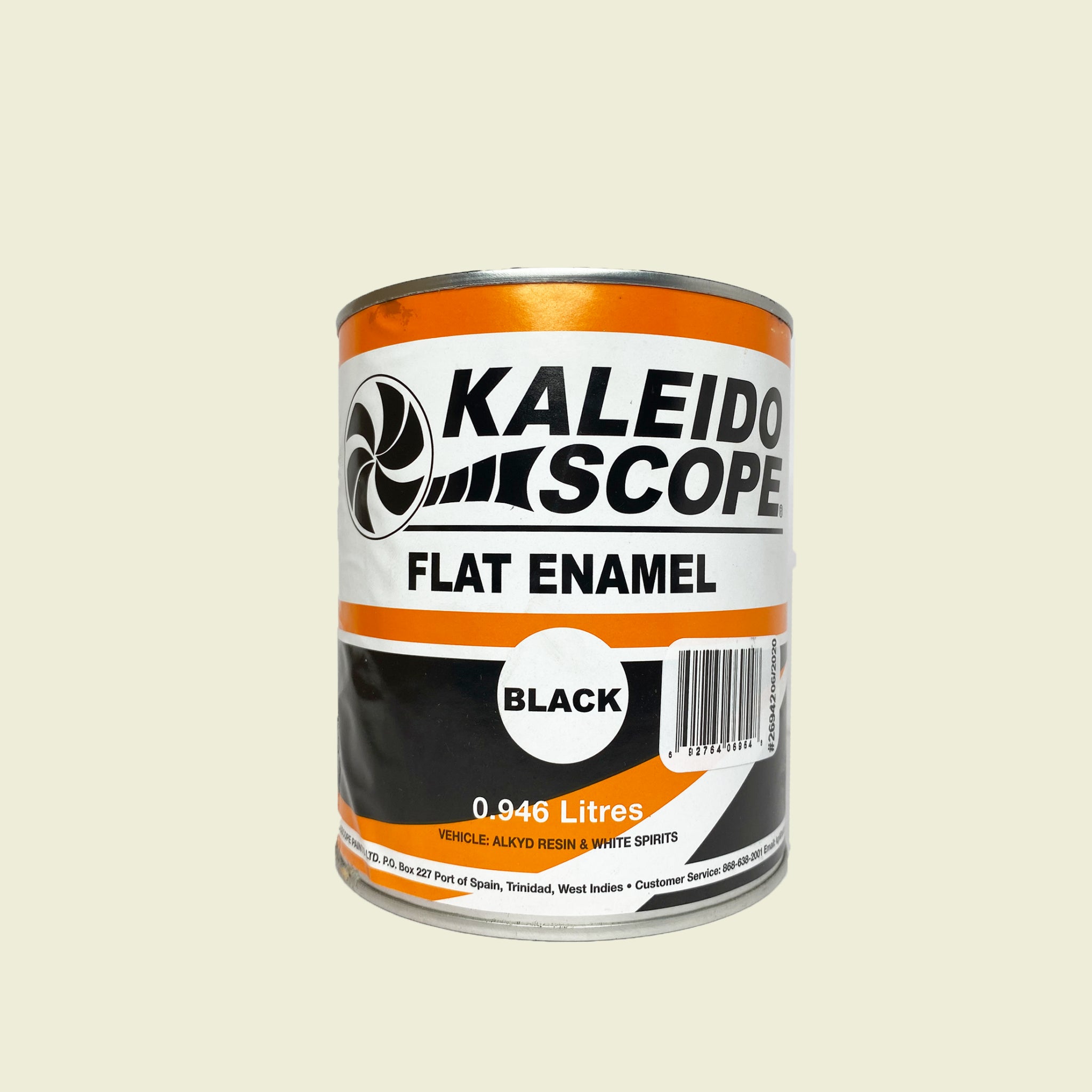 Kaleidoscope Flat Enamel Paint Black (MATT) -022-001L