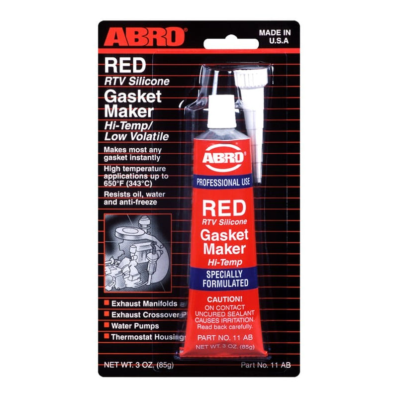 ABRO RED RTV SILICONE GASKET MAKER 11-AB-MABRO015