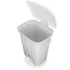 SANREMO PLASTIC WASTE BIN WITH PEDAL 7.9GAL/36 LITRE, Excellent for Homes, Offices, Business Places, Indoor And Even Outdoor, Durable and Modern. 298/01.