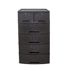 ETERNITY RATTAN 6 DRAWER CABINET W/SECURITY KEYS