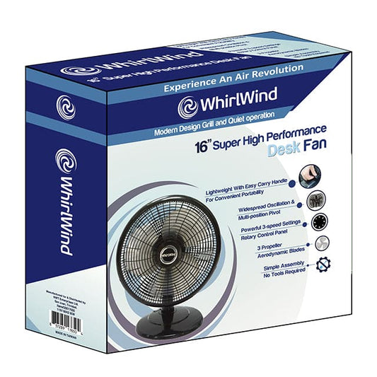 WHIRLWIND 16" HIGH PERFORMANCE DESK FAN-20017650