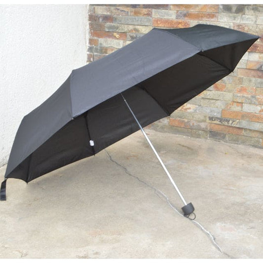 Happy Swan Folding Umbrella, Compact, Unisex, Lightweight, Durable and Dependable-  55CM 8 Panel Black- 20019930