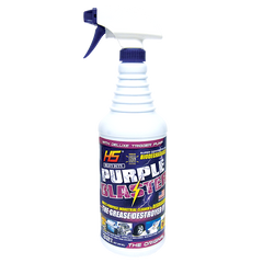 Purple Blaster, Super Concentrated Industrial Cleaner & Degreaser. Specially formulated for cleaning and degreasing tough stains, oil, grease, dirt, bugs, etc. -H29.235