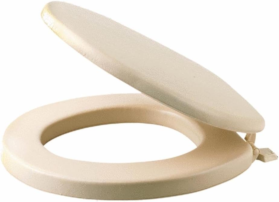 BEMIS Toilet Seat Plastic, Fits All Rounded Toilet Seats, Including Kohler, American Standard, TOTO And Many More.50AR000