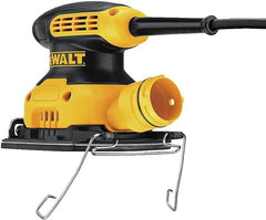 Dewalt 1/4 Sheet Palm Grip Sander- 230w 14000/Min with Dust Bag And Paper Punch, Rubber Grip handle And Vibration Reducing Design, For the Best Results- DWE6411