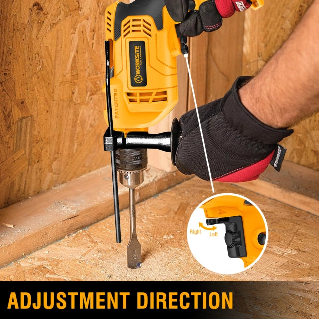 WORKSITE Electric Impact Drill Kit 102PCS 13mm 710W Variable Speed 3000RPM Portable Corded Impact Drills Set with Case No.EID447-KIT