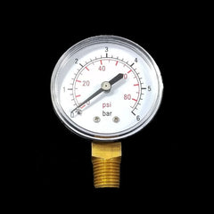 PRESSURE GUAGE BOTTOM MT. MADE OF CHROME PLATED STEEL CASING