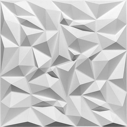 Mega Luxe Paintable 3D Texture PVC Wall Panels (19.7 X 19.7In.) - Decorative, Waterproof, Flame Resistant, Sturdy, Interior Decoration To Add Both Aesthetics And Functionality To Your Home And Offices - D101