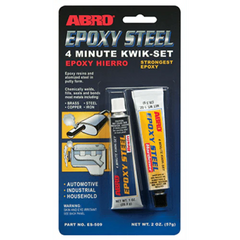 ABRO Epoxy Steel 4 Minute Kwik-Set Automotive Grade ES-509  (MACO0134)