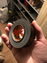 Gorilla Handy Duct Tape to-Go, 1" x 10 yard, Black, Convenient for On-The-Go Repairs rough and uneven surfaces, Including Wood, Stone, Stucco and Brick, That Ordinary Tapes Can't -6100105