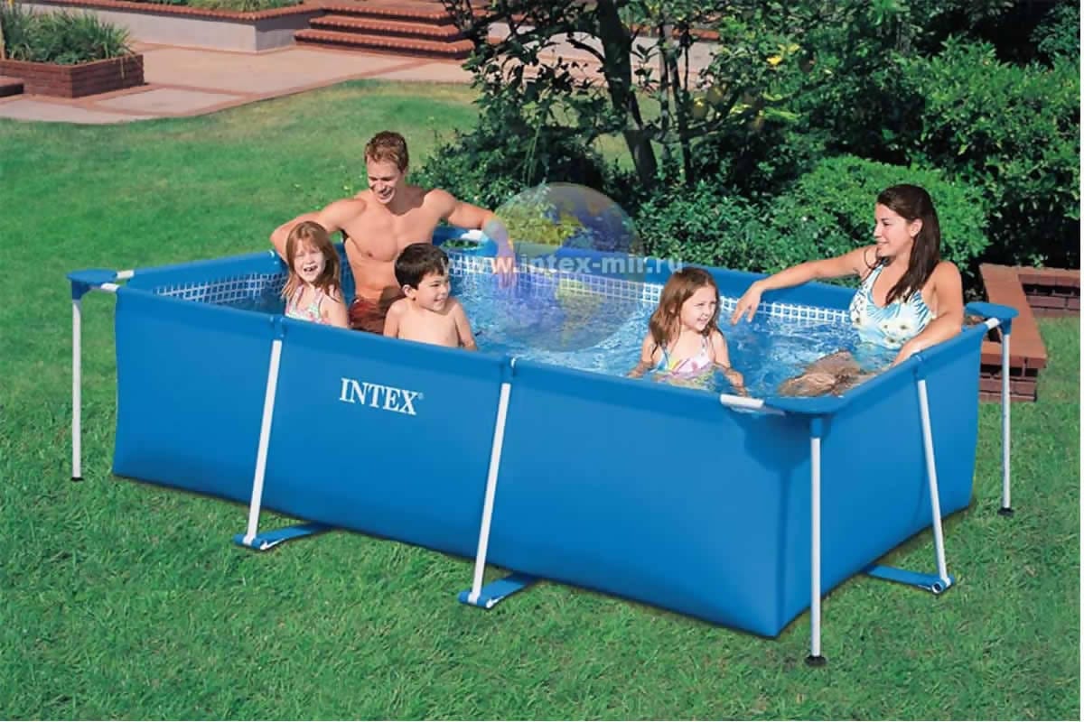INTEX Rectangular Frame Swimming Pool 86" x 59" - 28270