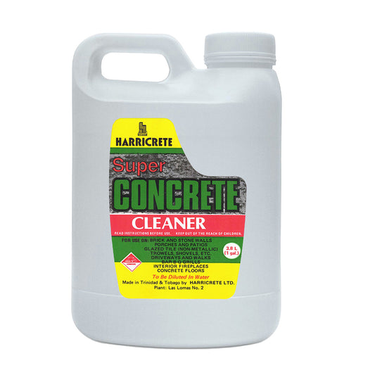 Super Concrete Cleaner 1 gallon / 2 liter for use on concrete, masonry, brick, block, tiles, and terrazzo