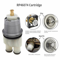 Shower Cartridge Replacement for Delta 13/14 Series, Compatible with Delta MultiChoice Rough-in Valve and Single-Handle Trim Kit RP46074