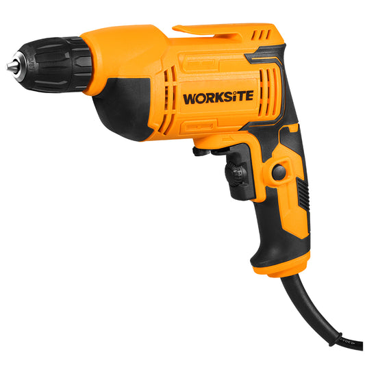 WORKSITE ELECTRIC DRILL 10mm (3/8") 450w Powerful Compact Drill for Everyday Use, Great For Craft, Wood Working, Household , Light Handy Work, For Maintenence Workers, Diyer's, Plumbers, Tradesmen And Skilled Workers-  ED194-110V