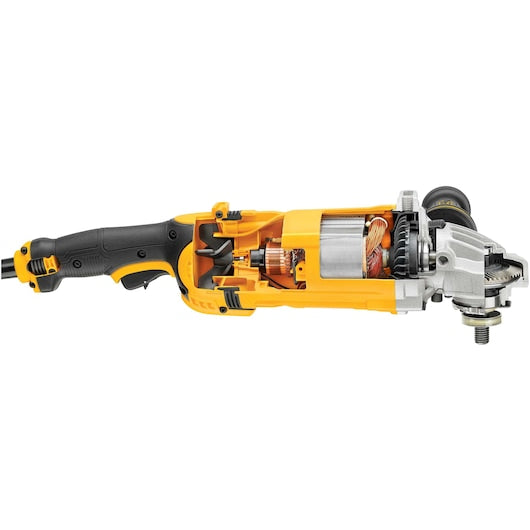 DEWALT Angle Grinder, 7-Inch, 8,500 RPM, 4.7-HP, Yellow - Professional Grade Powerful Angle Grinder - (DWE4557)