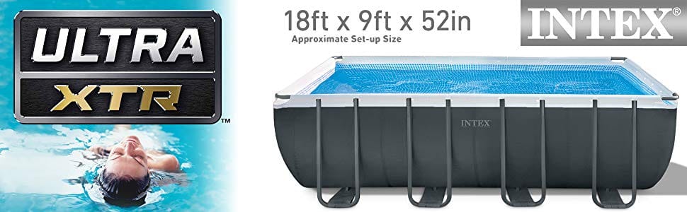 Intex Ultra Xtr Rectangular Pool 18ft X 9ft X 52