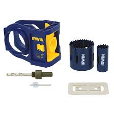 IRWIN Bi-Metal Door Lock Installation Kit For Metal AND Wood Doors  3111002