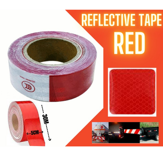 Reflective Waterproof Red and White Adhesive conspicuity tape for trailer, outdoor, cars, trucks- 3427