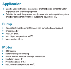 LEO Water Pump 0.5HP - 1/2HP - 3/4HP - 1HP With Smart Head PERIPHERAL PUMP XKm50-1 - Multipurpose water pump, applicable to many uses be it home, commercial or industrial.