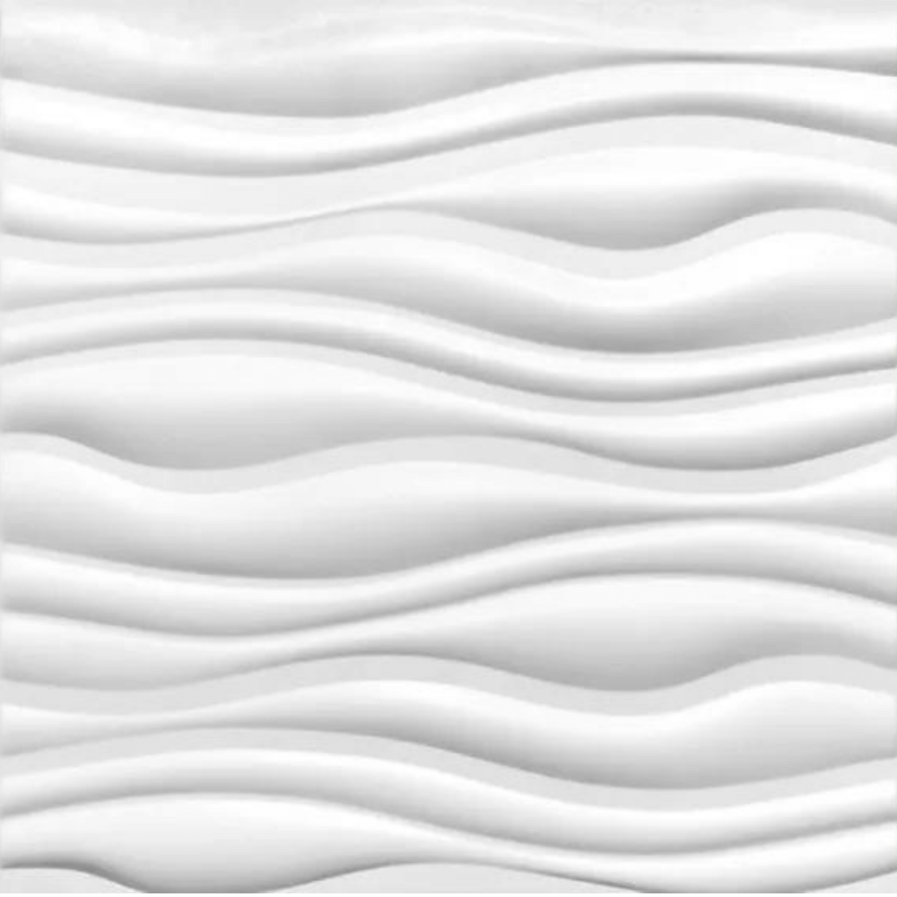 Mega Luxe Paintable 3D Texture PVC Wall Panels (19.7 X 19.7In.) - Decorative, Waterproof, Flame Resistant, Sturdy, Interior Decoration To Add Both Aesthetics And Functionality To Your Home And Offices - D088