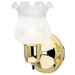 Westinghouse, 1 Light Polished Lamp Brass/Grape SW Wall,66601