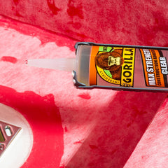 Gorilla Max Strength Construction Adhesive Clear - 9oz Cartridge- Bonds Metal, Wood, Plastic and More- 8212302