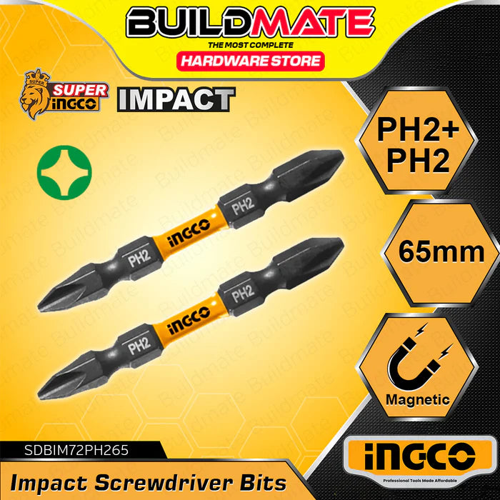 Ingco Phillips PH2 Magnetic Anti Slip Screwdriver Bit