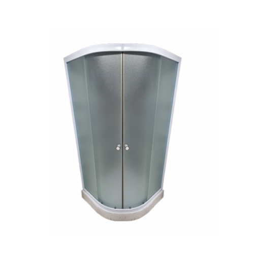 MEGALUXE Shower Enclosure. Made From Strong Aluminum Frame. Premium shower kit including Fiber Glass base, Tempered Glass Complete . CSA certified. Size (920x 920 x 1970) Millimeter. Perfect for Small Spaces, Gyms, Spas, Guest Bathrooms. - ENCL024  AG-500