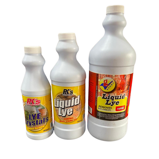 Powerful Lye Drain Cleaner Available in Liquid and Crystals, For effective Drain cleaning, De-clogging and Moss Removal.