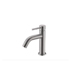 Luxury Home Basin Faucet Single hole Cold Faucet , Satin Finish, Excellent Quality and A Modern , Simplistic Design- B205B