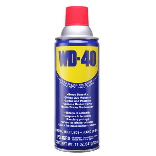 WD-40 Maintenance Spray, Industrial Use, Multi-Purpose Lubricant, Cleans and Protects, Stops Squeaks, Loosens Rusted Parts and Frees Sticky Mechanisms.