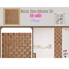 Glass 12" X 12 Adhesive Tiles For Walls And Floor with Unique And Attractive Designs, Self Adhesive Wall Tiles for Kitchen Backsplash Bathroom Living Room Decoration