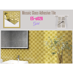 Glass 12" X 12 Adhesive Tiles For Walls And Floor with Unique And Attractive Designs, Self Adhesive Wall Tiles for Kitchen Backsplash Bathroom Living Room Decoration