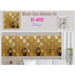 Glass 12" X 12 Adhesive Tiles For Walls And Floor with Unique And Attractive Designs, Self Adhesive Wall Tiles for Kitchen Backsplash Bathroom Living Room Decoration