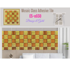 Glass 12" X 12 Adhesive Tiles For Walls And Floor with Unique And Attractive Designs, Self Adhesive Wall Tiles for Kitchen Backsplash Bathroom Living Room Decoration