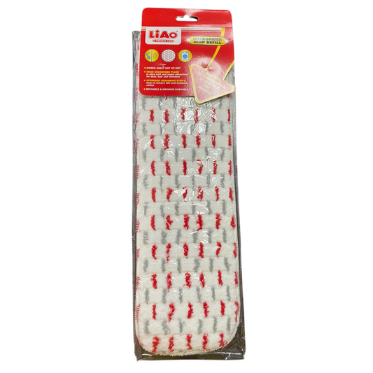 LIAO MICROFIBER SPRAY FLAT MOP REFILL 15.75 inches (40cm) FOR A130035 & A130036- R130002