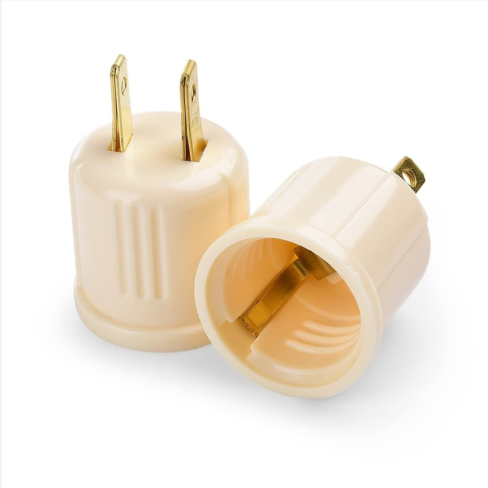 PRIME IVORY 2 PIN ADAPTOR Compact & Durable Power Plug for Home, Office & Travel Use - PRIME738BK
