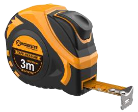 Worksite MULTI PURPOSE MEASURING high accuracy, DIY, Woodworking, Architects, Interior Designers etc. Heavy Duty. Quality ABS material- Available in 3 sizes, 3M X 16MM- WT410316/ 8M X 25MM- WT410825/ 10M X 25MM- WT411025