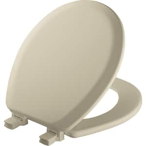 Bemis Toilet Seat Round Enameled Wood Closed Front Toilet Seat in Bone or White -500PROAR006 & 500PROAR000