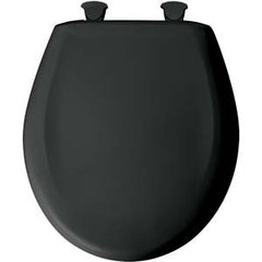 Winsford Black Plastic Toilet Seat- Round, High Gloss Finish, Resists Scratches, Durable  Premium British Design- WTSPR002