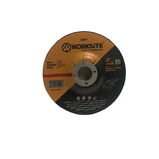 Worksite 4 Inch (100 Millimeter) Diamond Grinding Wheel. Suitable For Most Electric Grinders Air Cut Off Tool And Electric Cut Off Tool -Our Cutting Wheels Are Ideal For Cutting Iron, Plastic, Steel, Stainless Steel And Fiberglass- XGW4