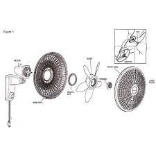 Whirlwind Wall Mounted Fan 18″ Wall mounted oscillating fan has durable Plastic Grills that Will Not Rust or Corrode.- 83728917653