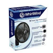 Whirlwind Wall Mounted Fan 18″ Wall mounted oscillating fan has durable Plastic Grills that Will Not Rust or Corrode.- 83728917653