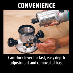 Makita Router 2 1/4 HP Combines Power With Convenience And Ease-Of-Use Features For Improved Performance-  RF1101