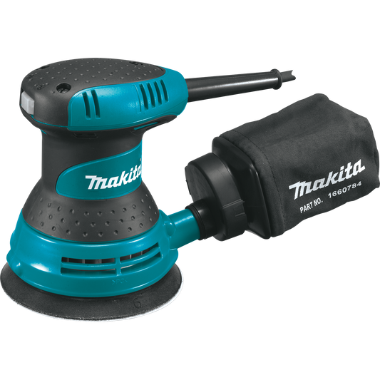 Makita Orbital Sander 5" 3.0 AMP Motor Rotates Pad 12,000 OPM For Faster And Smooth Sanding B05030 -12143