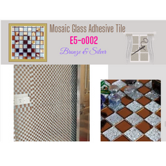 Glass 12" X 12 Adhesive Tiles For Walls And Floor with Unique And Attractive Designs, Self Adhesive Wall Tiles for Kitchen Backsplash Bathroom Living Room Decoration