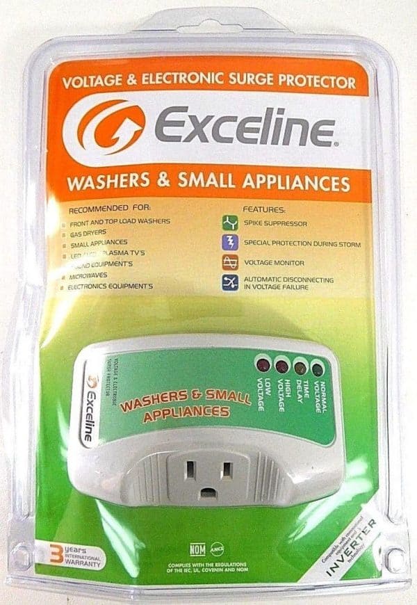 EXCELINE Washer And Small Appliance Surge Protector-GSM-MP120E
