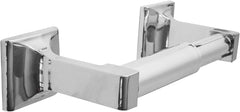 Chrome Toilet Paper Holder Wall Mount, Double Post Tissue Toilet Paper Holder, Easy Installation, Heavy Duty Metal, Polished Chrome  BMBA003